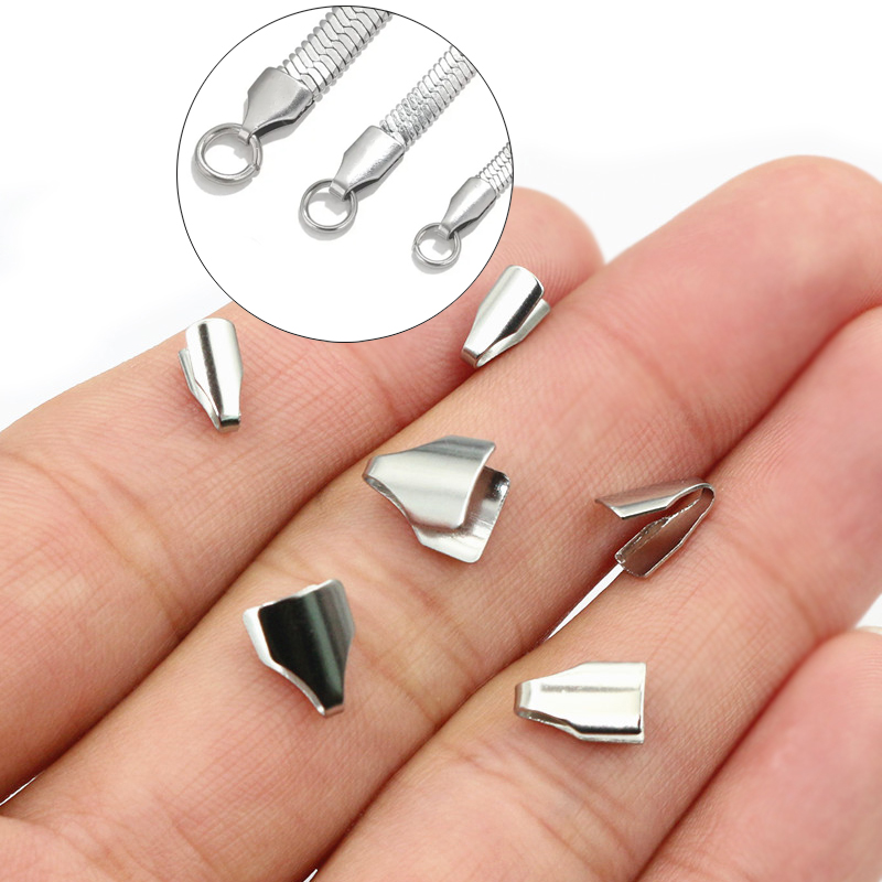 Jewelry Making Bead - 100 szt. Płaskie sznury ze stali