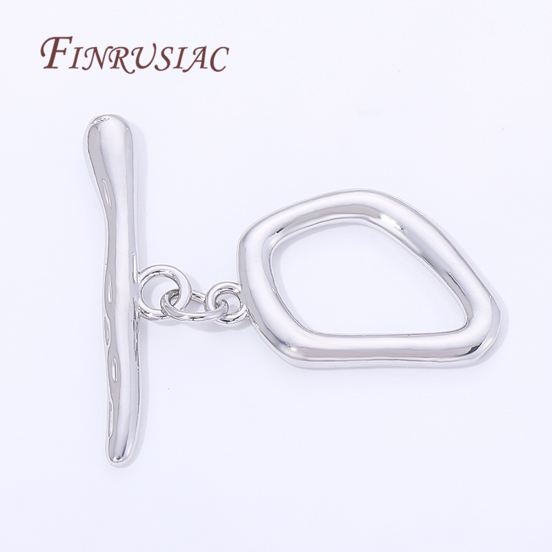 Toggle Clasp Gold - 2/4/6 szt. Rodowane zapięcia toggle do