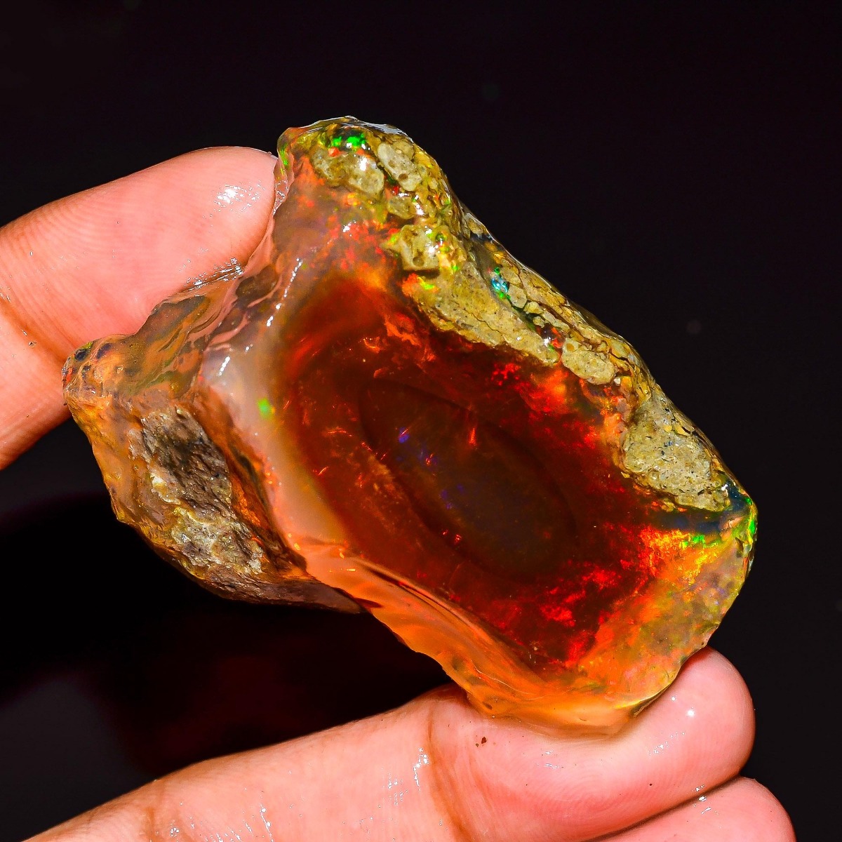 Jewelry Making Raw Materials - 25-80CT Naturalny Etiopski Opal Surowy, Niescięty