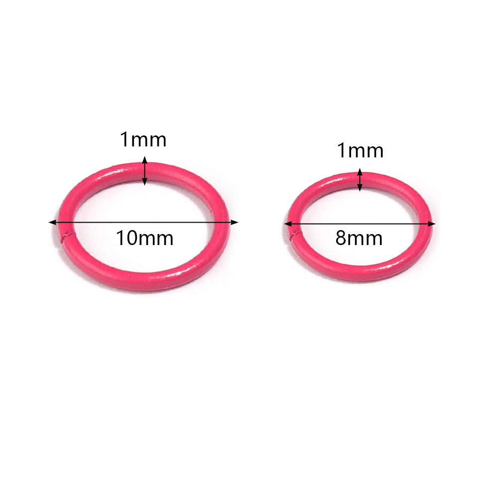 Jewelry Making Closed Jump Rings - 50 szt. 8/10mm Żelazne Kółeczka Otwierane