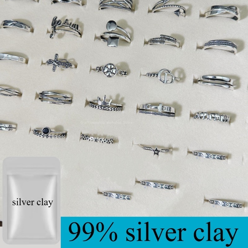 Jewelry Making Raw Materials - 5g/10g Czysta Srebrna Glinka Ręcznie Robiona