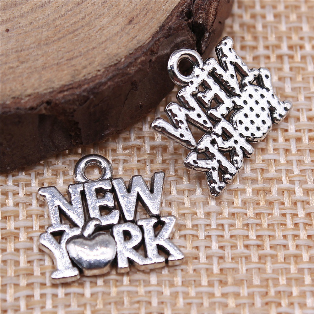 Jewelry Making New York - 40 sztuk zawieszek w kształcie Nowego
