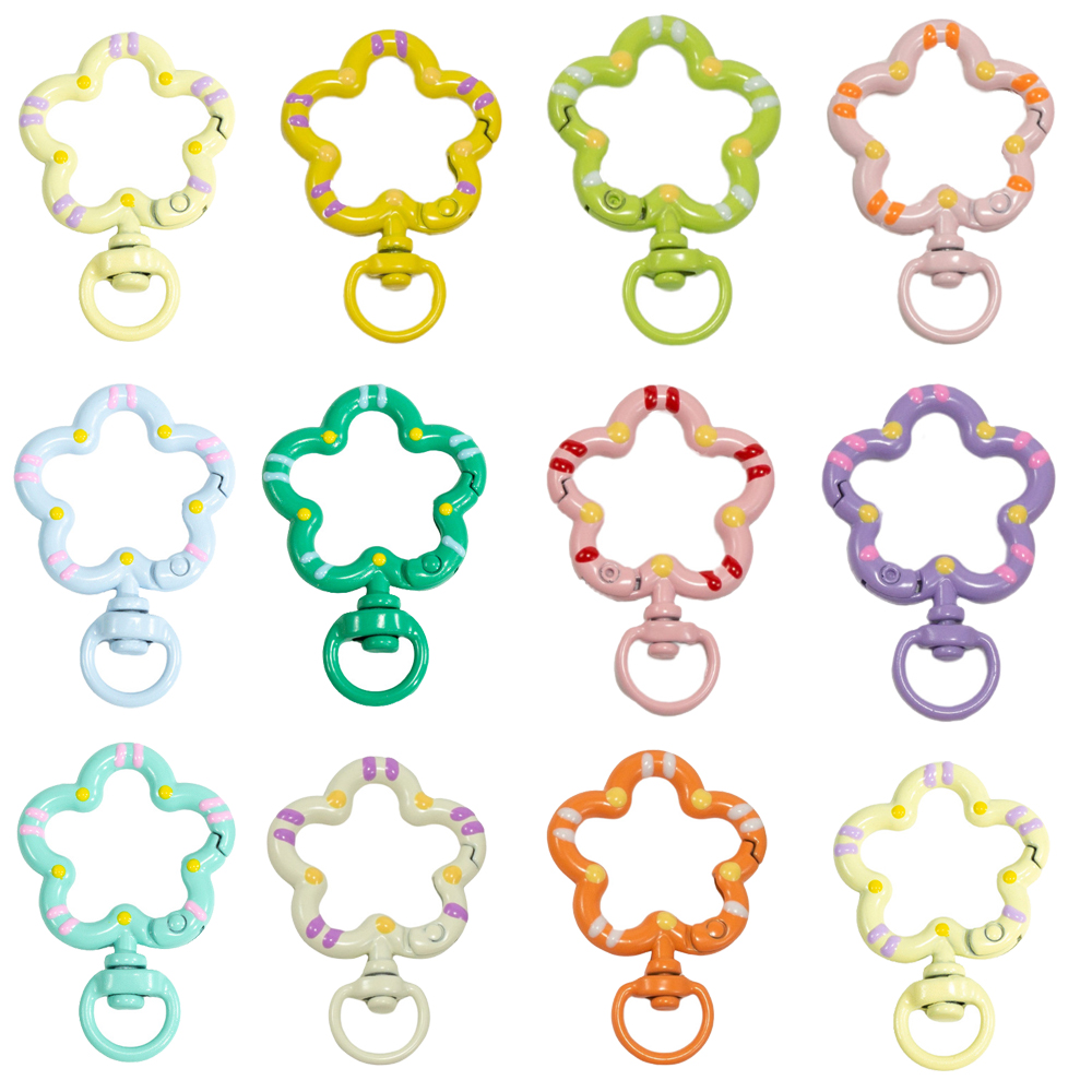 Jewelry Making Chain - 5szt Kwiat Metalowe zatrzaski z pazurem