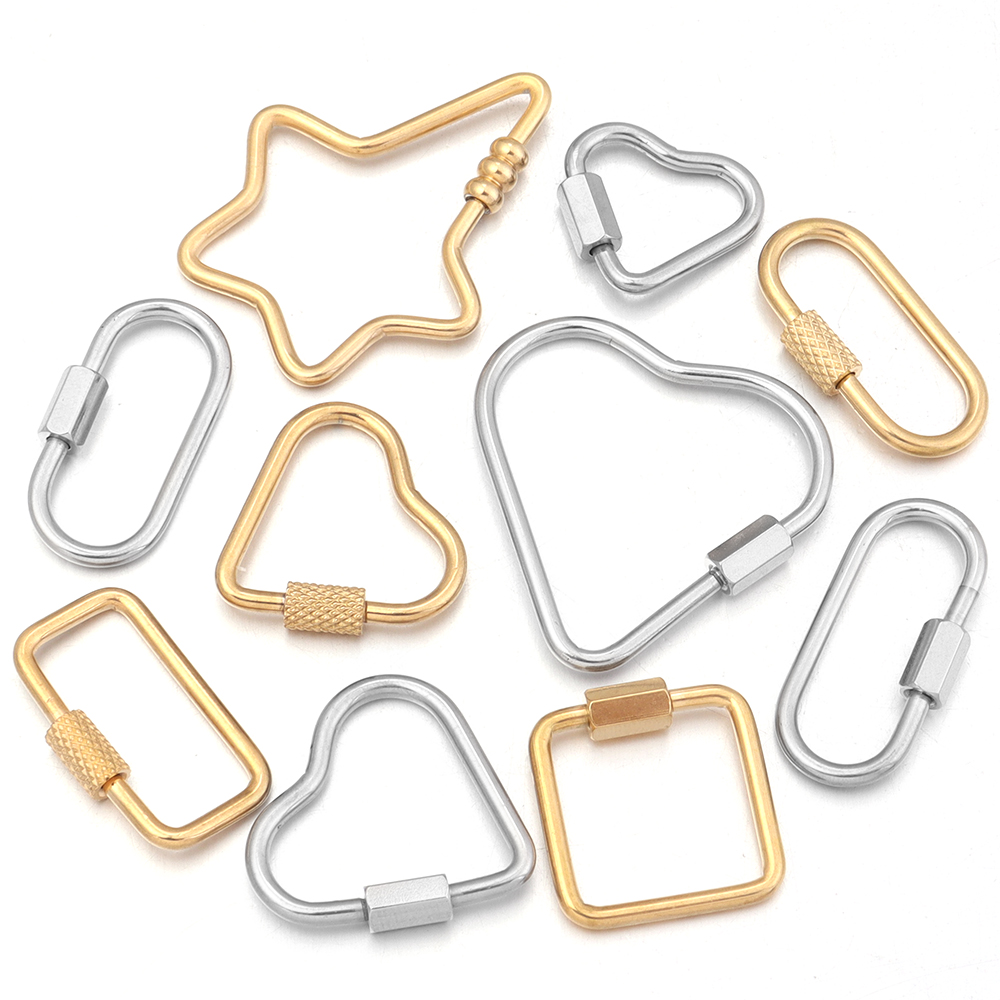 Jewelry Making Hobby - 2 sztuk złota ze stali nierdzewnej