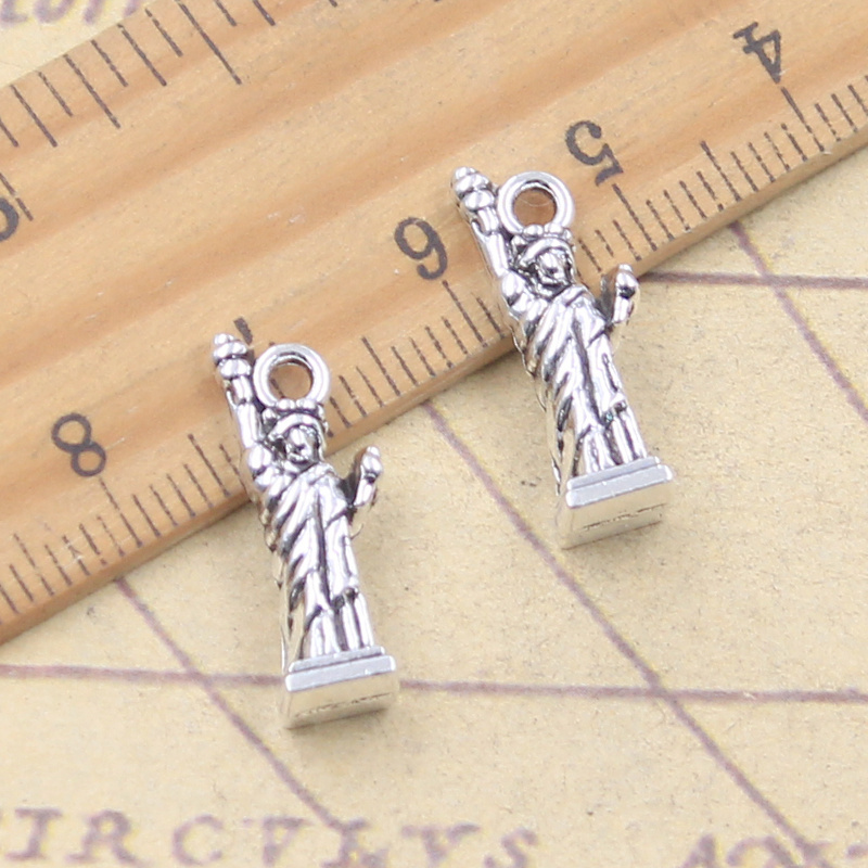 Jewelry Making New York - 10 sztuk Charms New York Statua