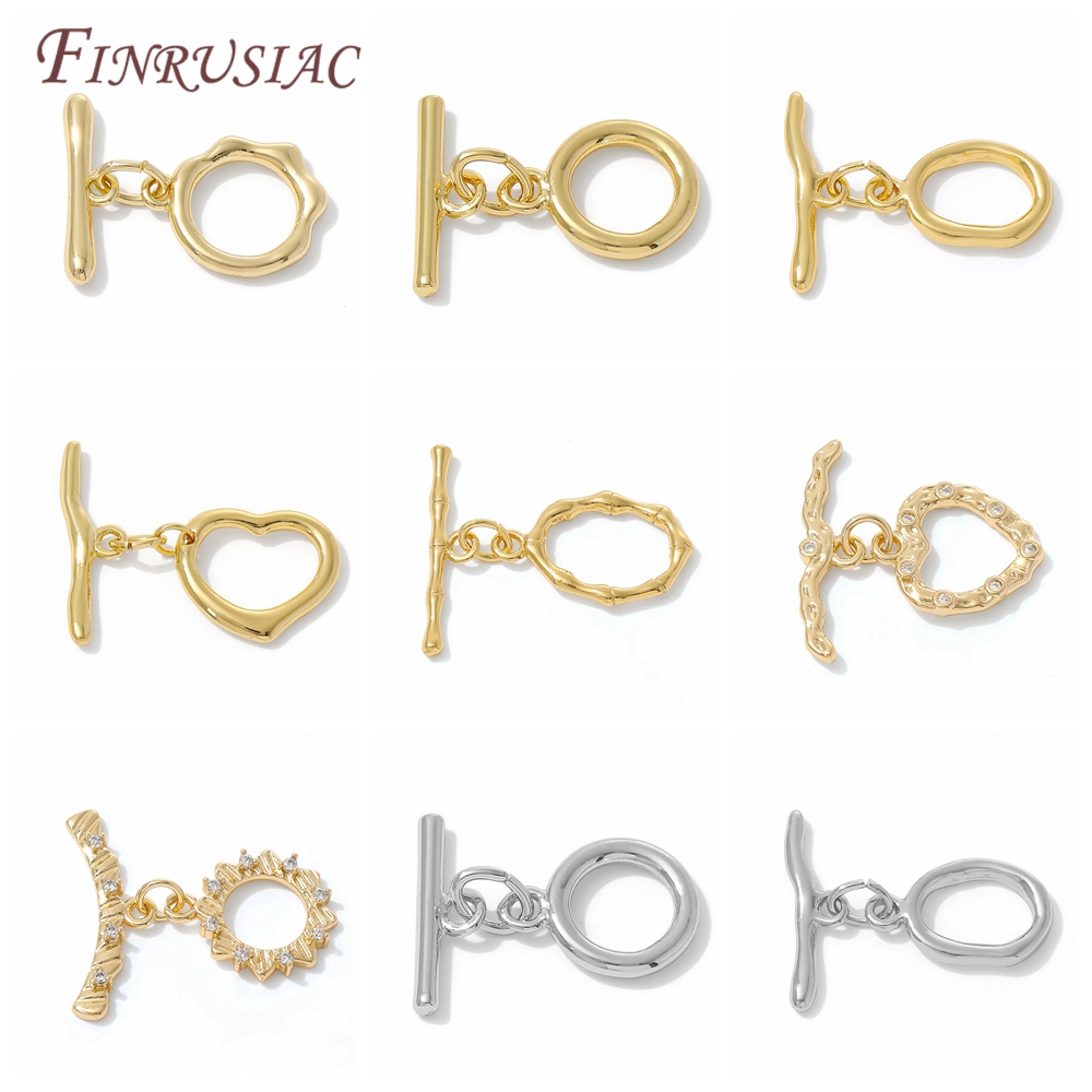 Toggle Clasp Gold - Zapięcie Toggle Pozłacane 18K do Biżuterii,