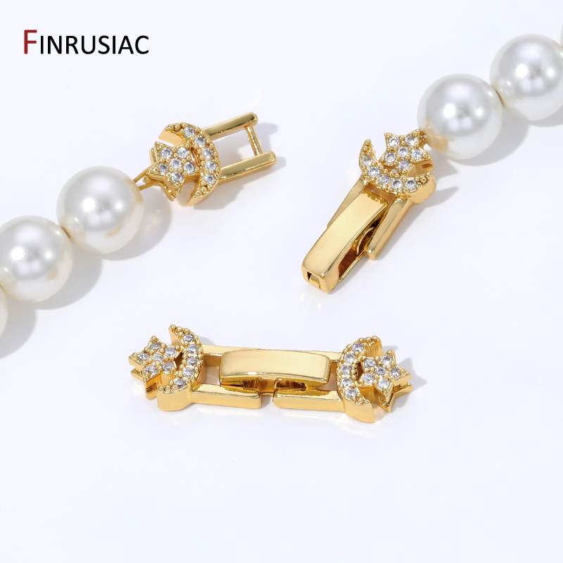 Jewelry Making Bead - Złote (18K) pozłacane mosiężne zapięcia z