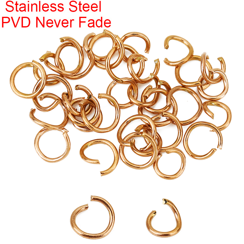 Jewelry Making Closed Jump Rings - 100 szt. Otwartych kółeczek ze stali
