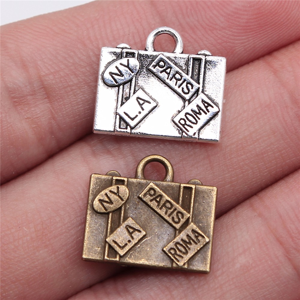 Jewelry Making New York - WYSIWYG 5 sztuk 15x16mm Charms torby