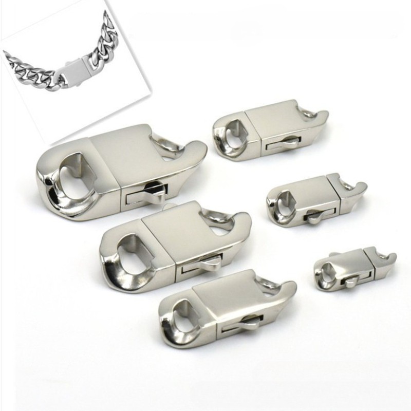 Jewelry Making Chain - Zapięcie sprężynowe ze stali nierdzewnej, karabińczyk,