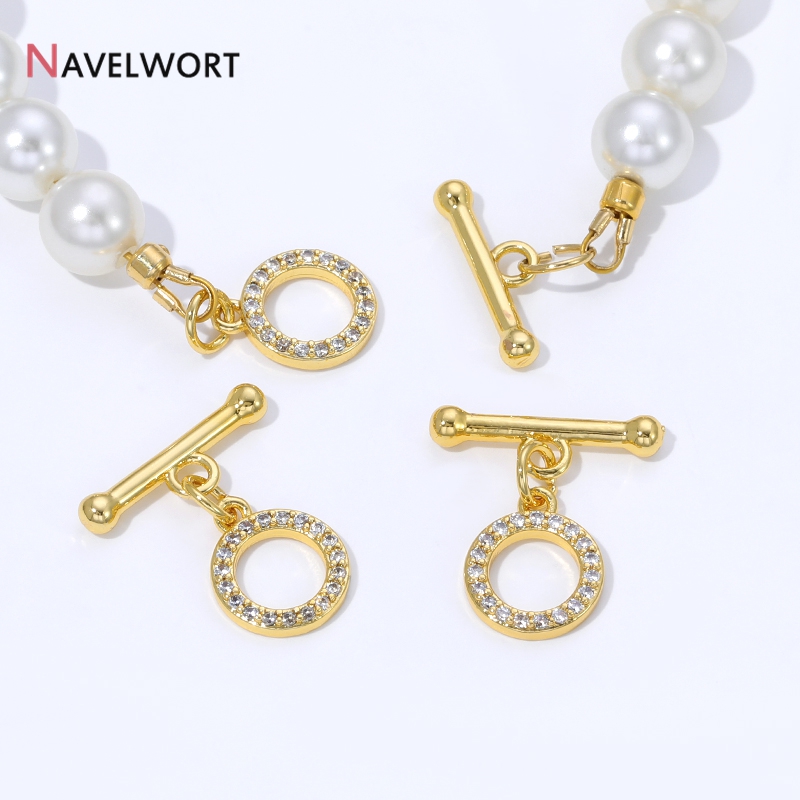 Jewelry Making Hobby - Złote (18K) pozłacane mosiężne zapięcia OT