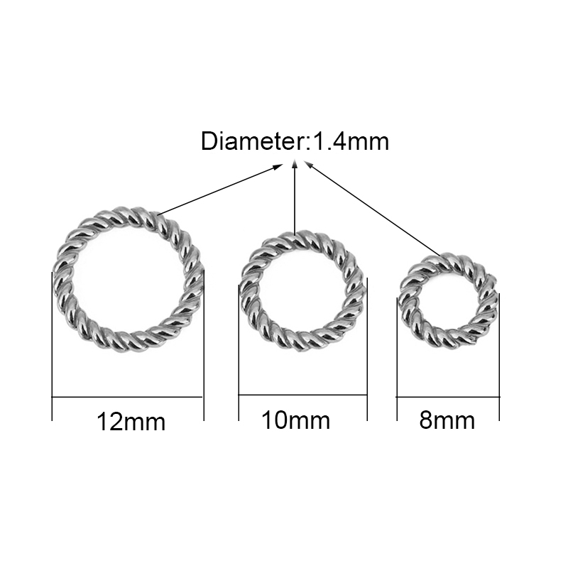 10 szt. Pierścieni łącznikowyc – Jewelry Making Closed Jump Rings recenzja i cena