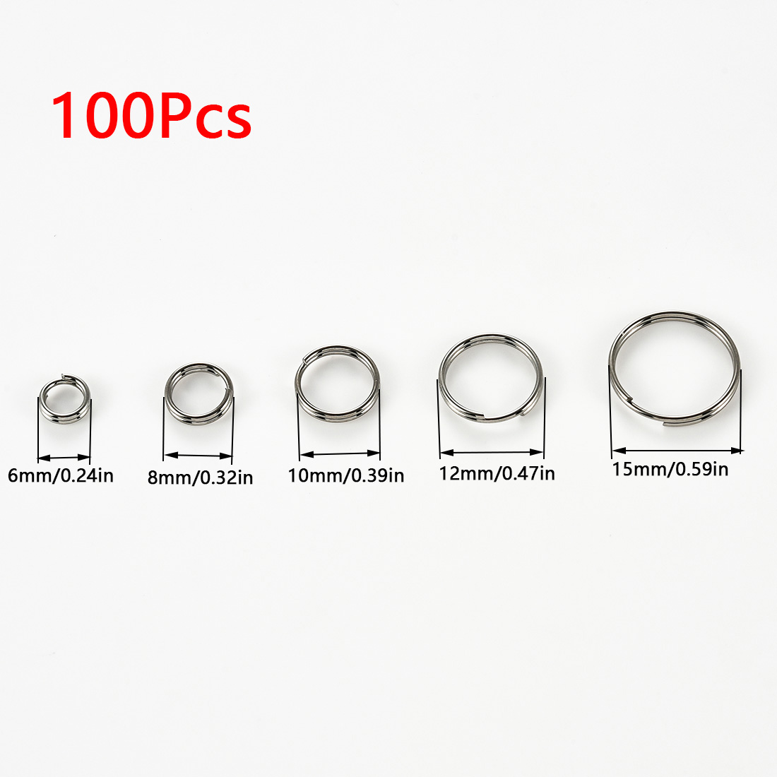100 sztuk ze stali nierdzewnej – Jewelry Making Closed Jump Rings recenzja i cena