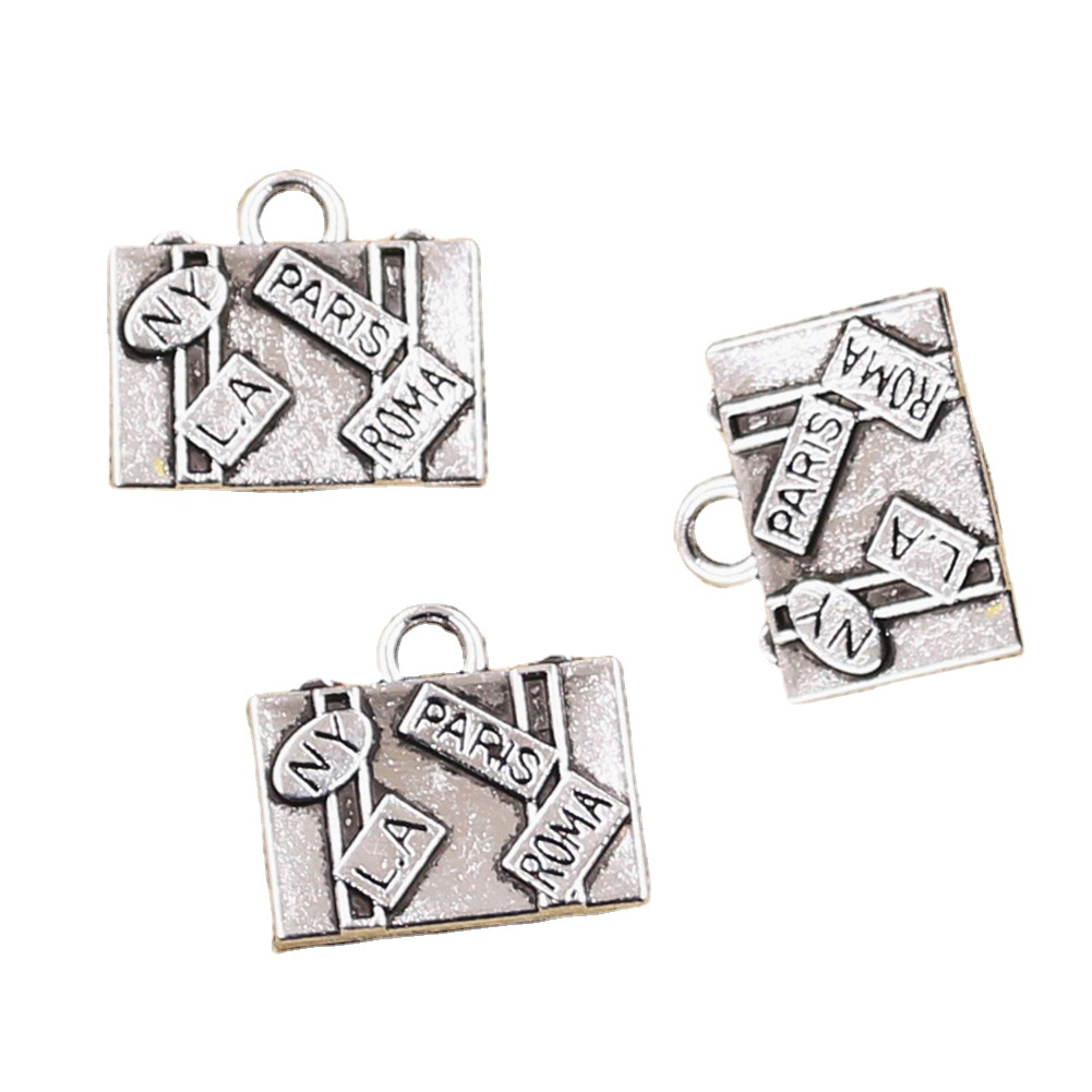 10 sztuk Charms torby podróżne – Jewelry Making New York recenzja i cena