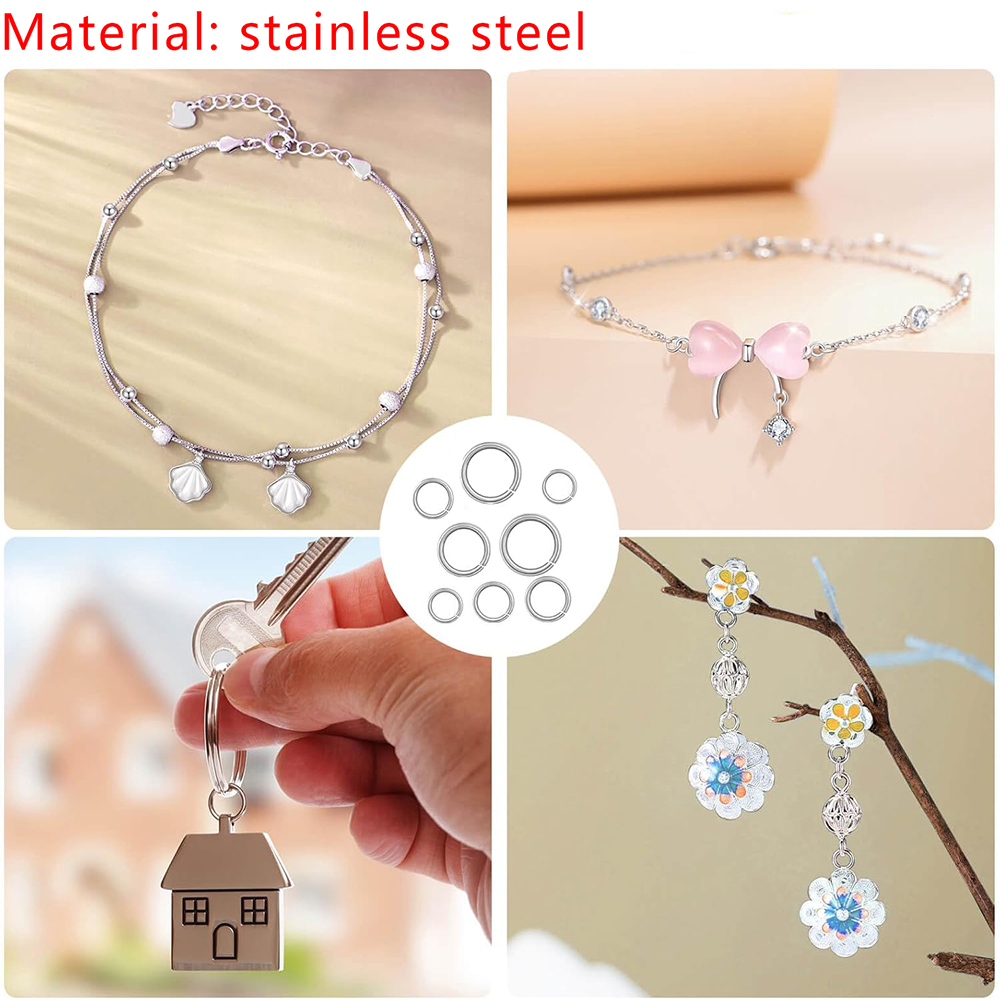 1200 szt. Stalowych kółek łącz – Jewelry Making Closed Jump Rings recenzja i cena