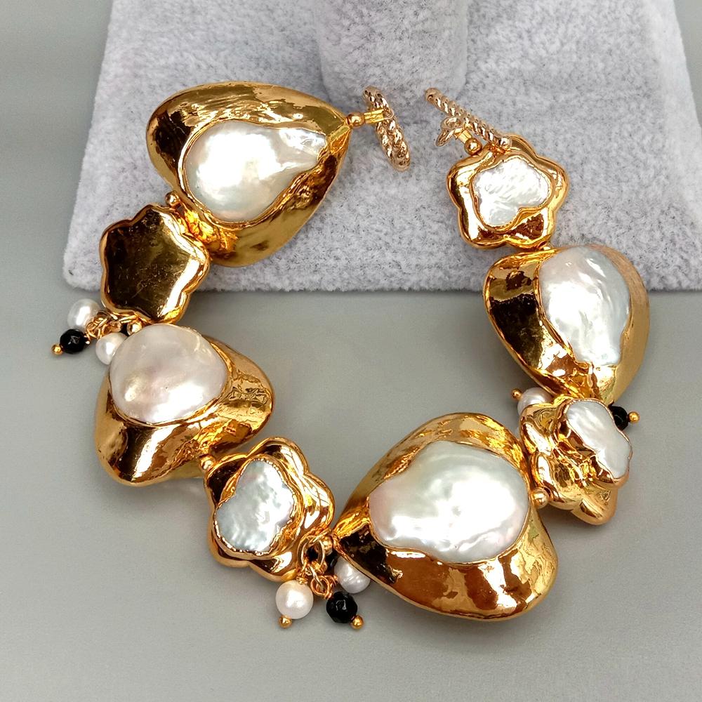 Bransoletka YYGEM z naturalnyc – Toggle Clasp Gold recenzja i cena