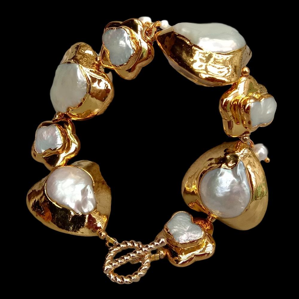 Bransoletka YYGEM z naturalnyc – Toggle Clasp Gold recenzja i cena