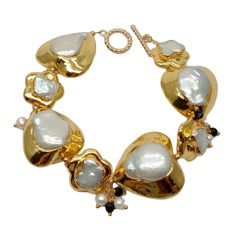 Bransoletka YYGEM z naturalnyc – Toggle Clasp Gold recenzja i cena