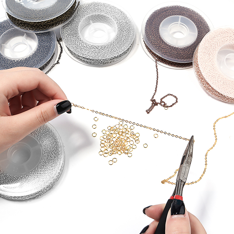 3 M/Rolka Metalowy Łańcuszek Ż – Jewelry Making Closed Jump Rings recenzja i cena