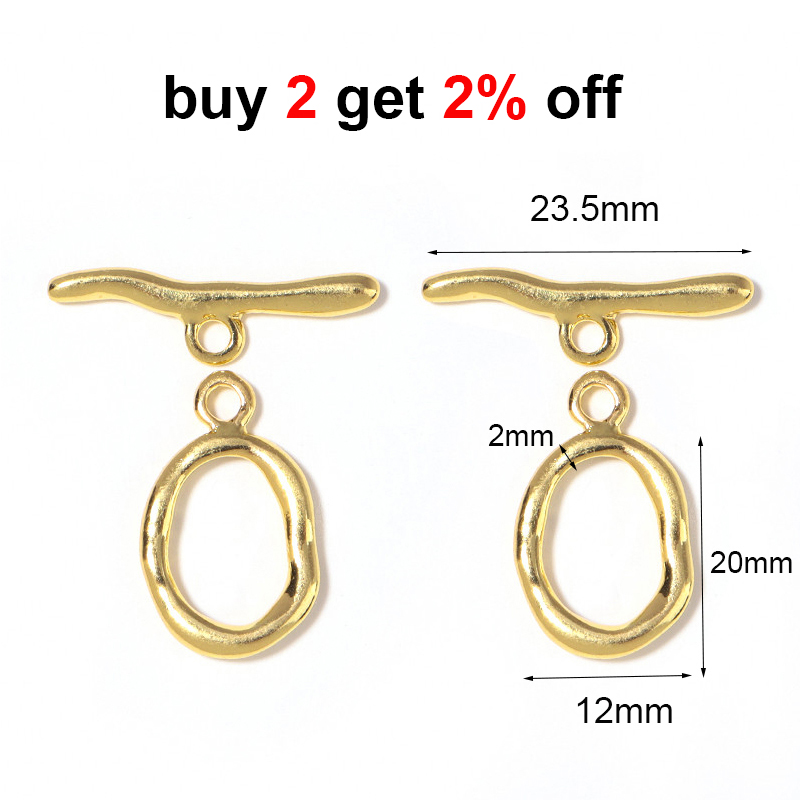 Nowe nieregularne zakrzywione  – Toggle Clasp Gold recenzja i cena