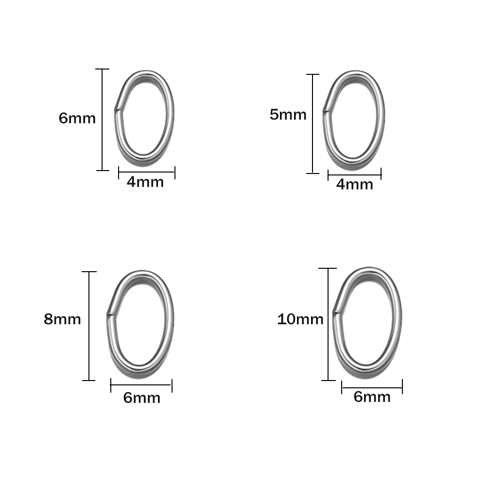 50 szt. 3 Kolory Stal Nierdzew – Jewelry Making Closed Jump Rings recenzja i cena
