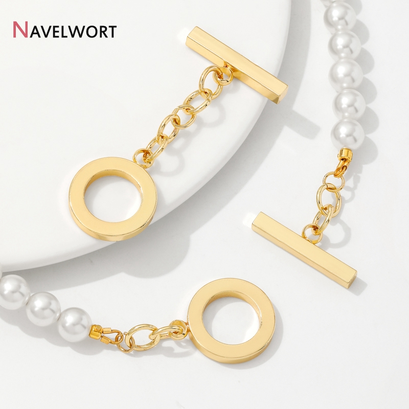 Złote (18K) pozłacane mosiężne – Toggle Clasp Gold recenzja i cena