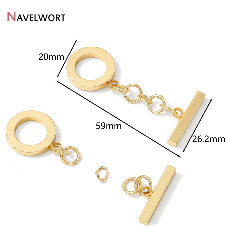 Złote (18K) pozłacane mosiężne – Toggle Clasp Gold recenzja i cena