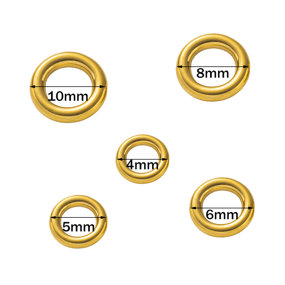 10 szt. Złote kółka ze stali n – Jewelry Making Closed Jump Rings recenzja i cena