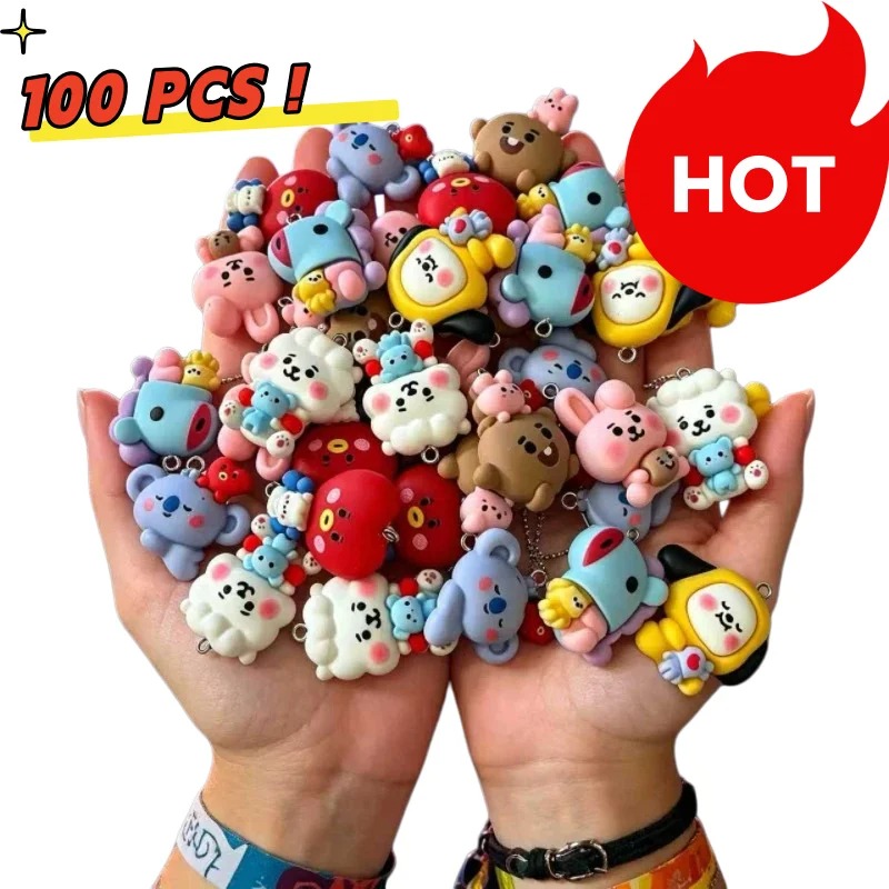7 szt. BT21 Żywiczne Charmsy z – Jewelry Making Hobby recenzja i cena