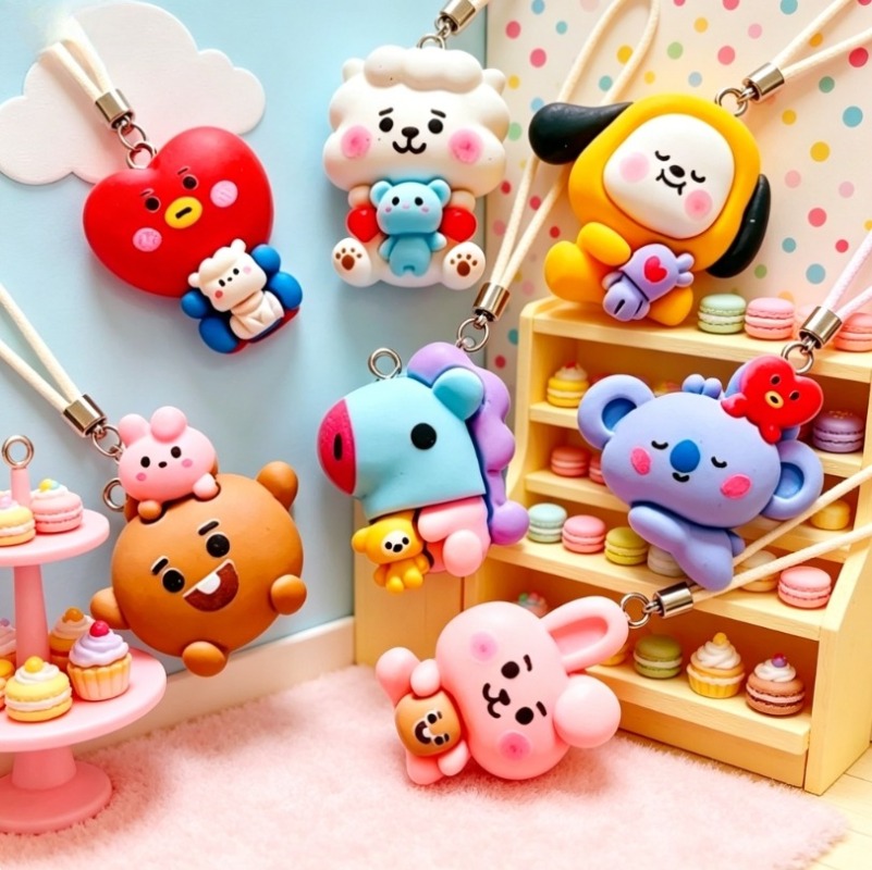 7 szt. BT21 Żywiczne Charmsy z – Jewelry Making Hobby recenzja i cena