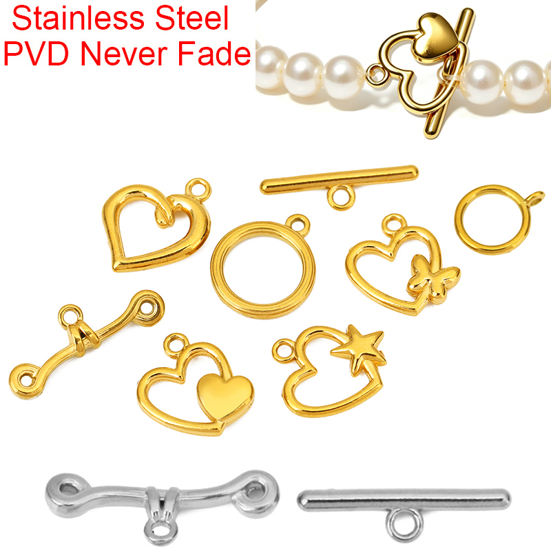 5 zestawów zapięć OT ze stali  – Toggle Clasp Gold recenzja i cena