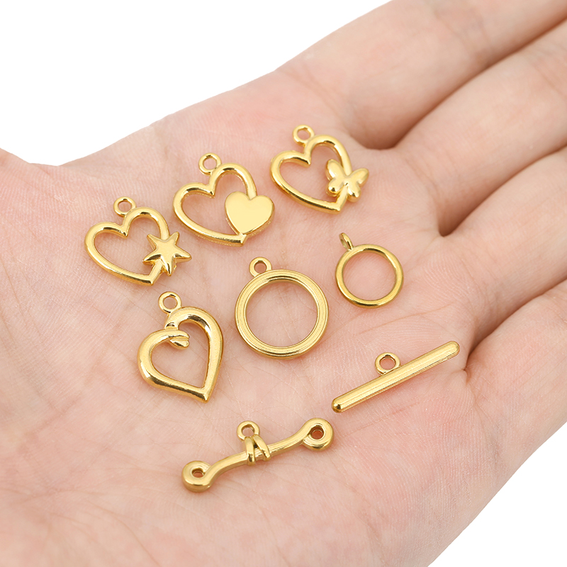 5 zestawów zapięć OT ze stali  – Toggle Clasp Gold recenzja i cena