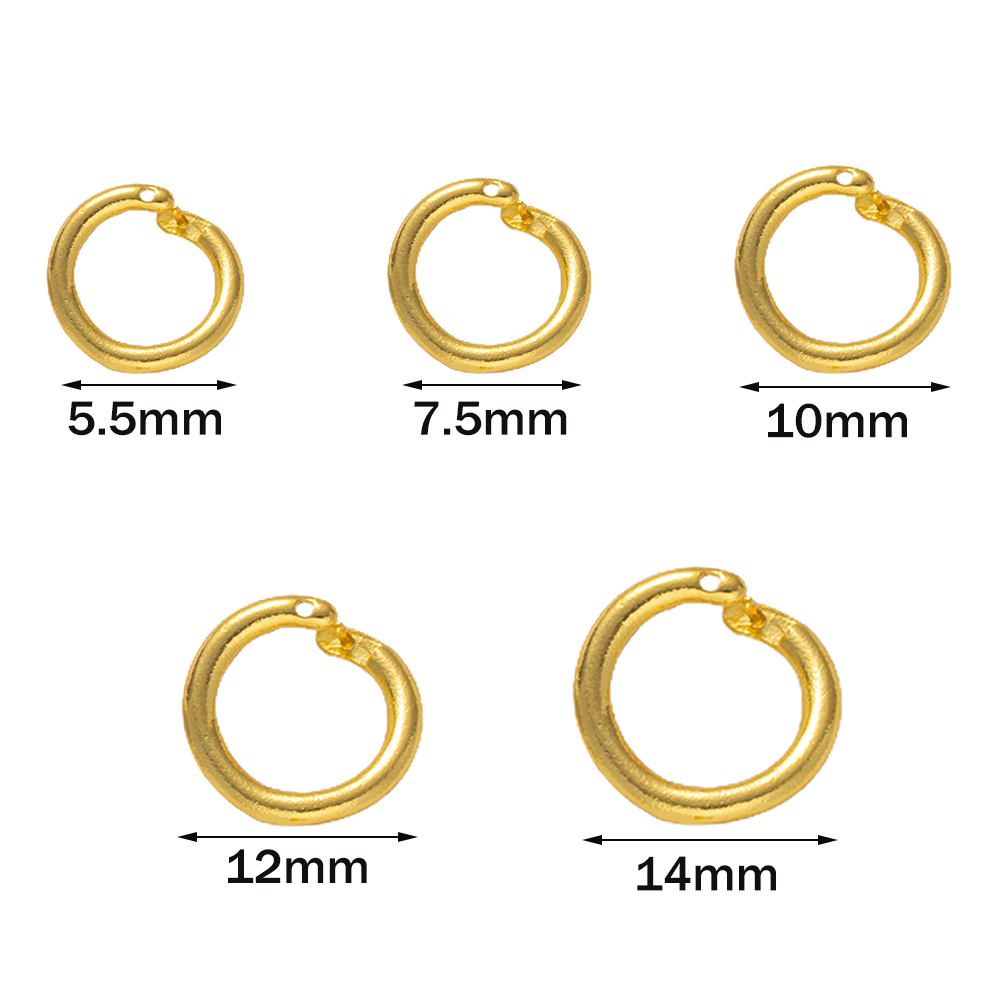 10 szt. pozłacanych 18-karatow – Jewelry Making Closed Jump Rings recenzja i cena