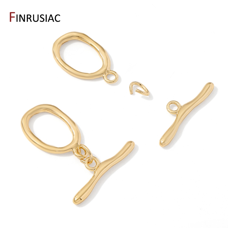 Złote (18K) pozłacane mosiężne – Toggle Clasp Gold recenzja i cena