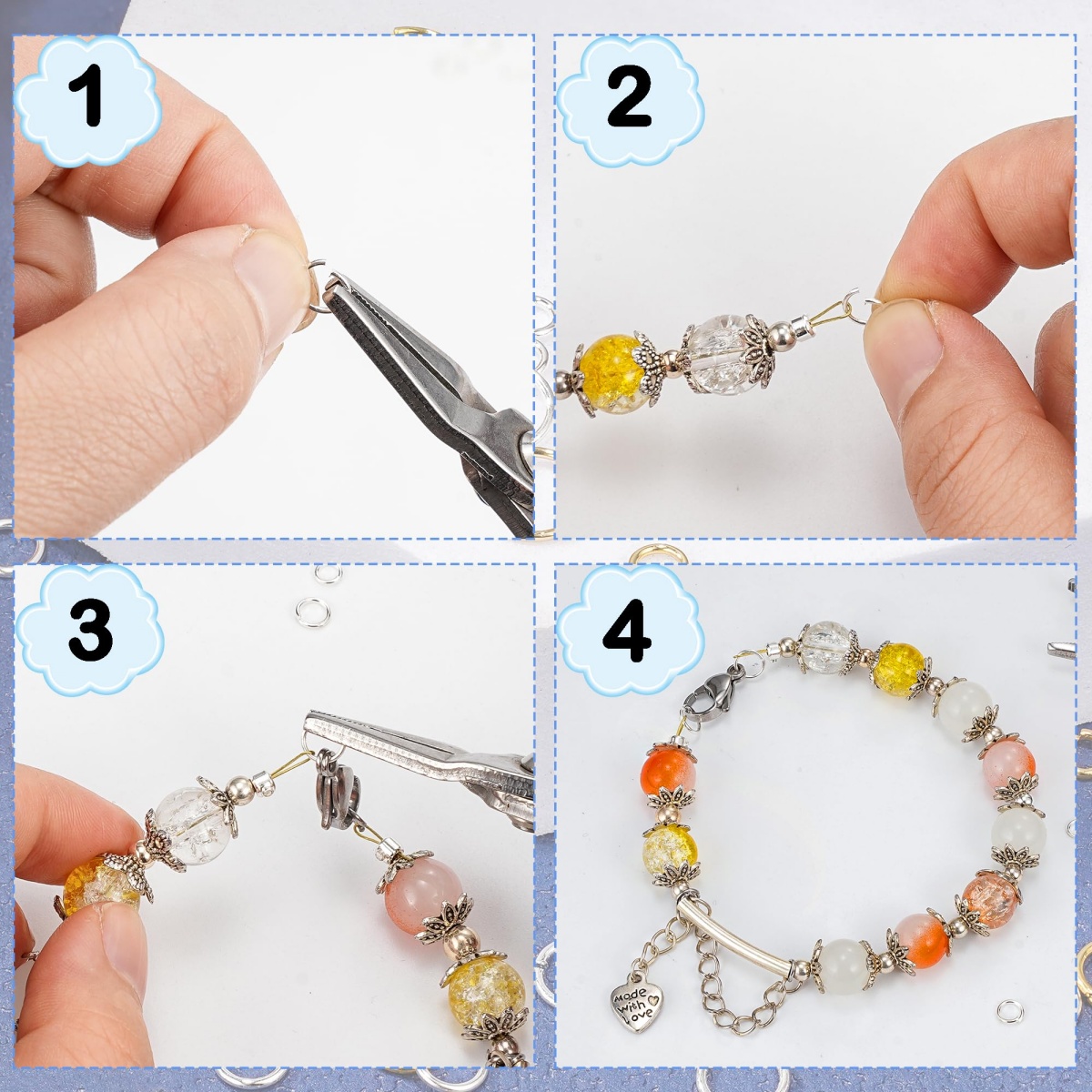Żelazne otwarte kółka łączniko – Jewelry Making Closed Jump Rings recenzja i cena